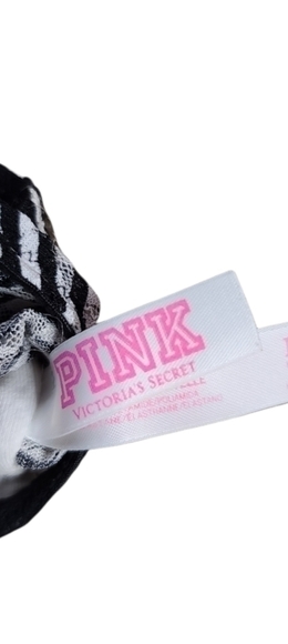 VS PINK black white striped lace bandeau - Picture 3 of 3